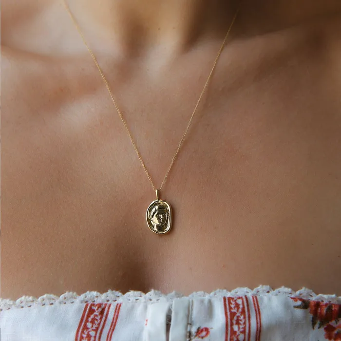COMMON ERA Necklaces Livia Molten Gold Pendant