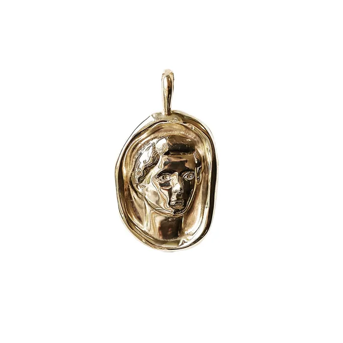 COMMON ERA Necklaces Livia Molten Gold Pendant