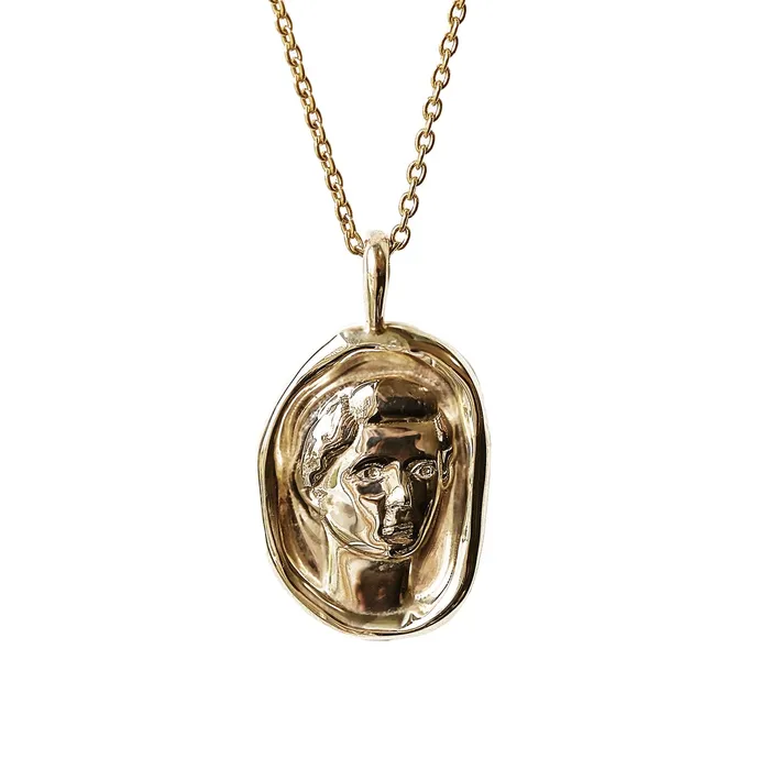 COMMON ERA Necklaces Livia Molten Gold Pendant