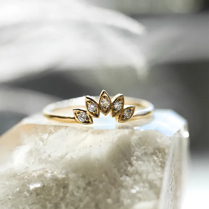 Consider Bridal Rings Water Lily Diamond Ring Earth Mined Consider Bridal Rings Water Lily Diamond Ring Earth Mined