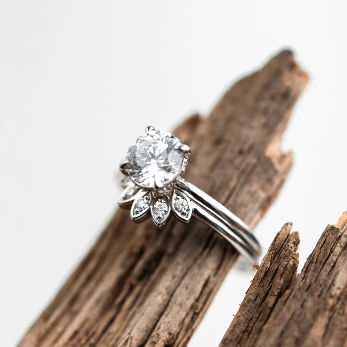 Consider Bridal Rings Water Lily Diamond Ring Earth Mined Consider Bridal Rings Water Lily Diamond Ring Earth Mined