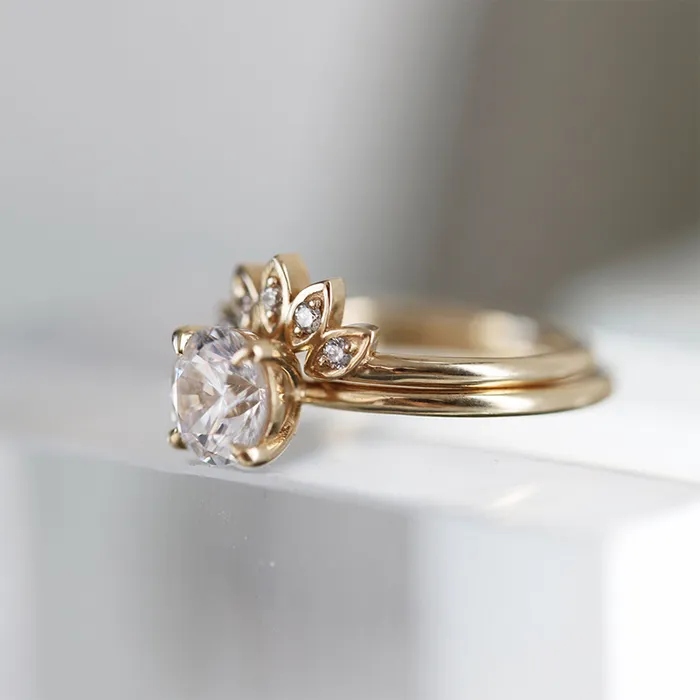 Consider Bridal Rings Water Lily Diamond Ring Earth Mined Consider Bridal Rings Water Lily Diamond Ring Earth Mined