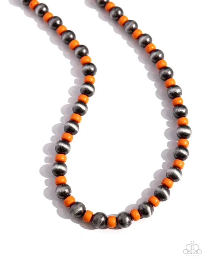 Contemporary Confidence Orange Paparazzi Accessories Earrings