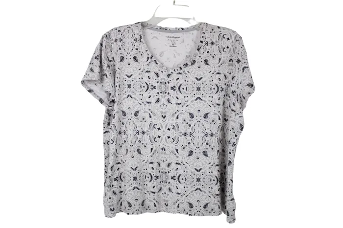 Croft Barrow Earrings Croft Barrow Classic Tee Paisley Top XL