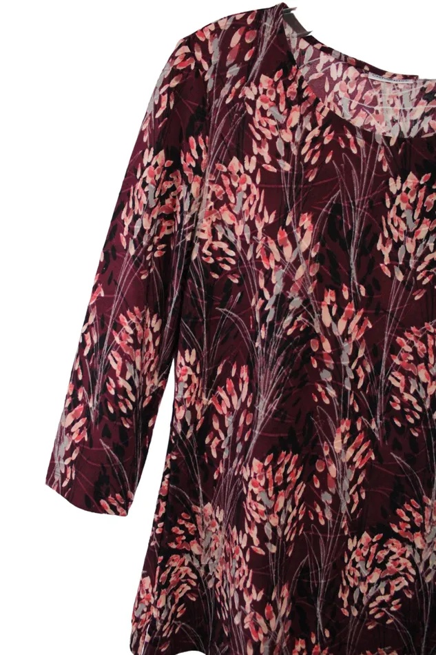 Croft Barrow Rings NEW Croft Barrow Magenta Floral Top Petite XS