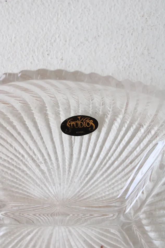 Crystal Clear Studios Crystal Clear Studios Etched Serving Platter Earrings