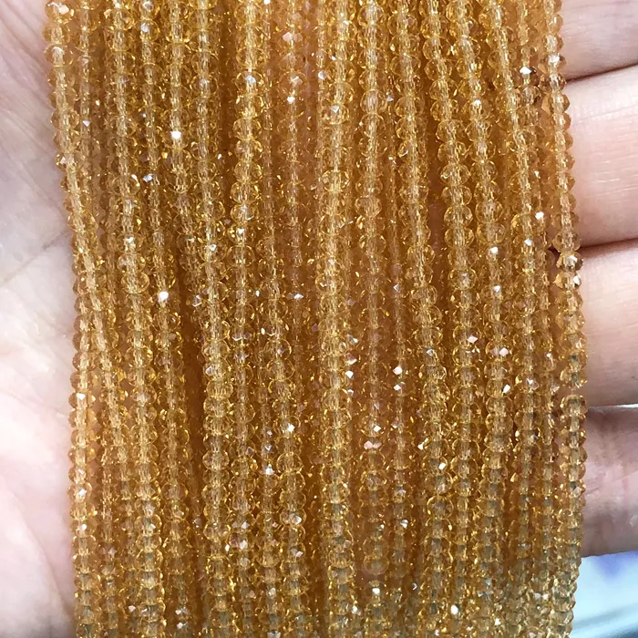 Crystal faceted rondelle 2mm Beads PBC2C69 Peppy Beads Earrings