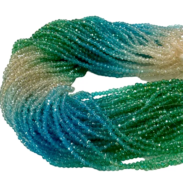 Crystal faceted rondelle 3mm Beads PBC3C106 Peppy Beads Earrings
