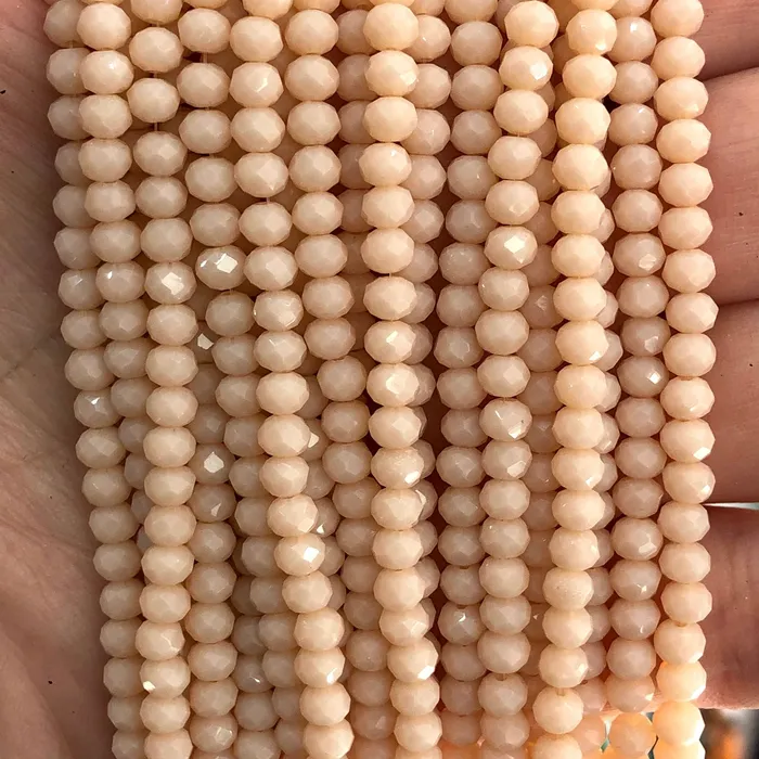 Crystal faceted rondelle 4mm Beads PBC4C77 Peppy Beads Earrings