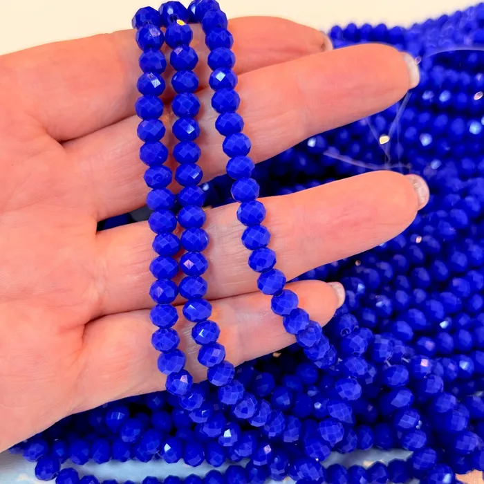 Crystal faceted rondelle 6mm Beads PBC6C124 Peppy Beads Earrings