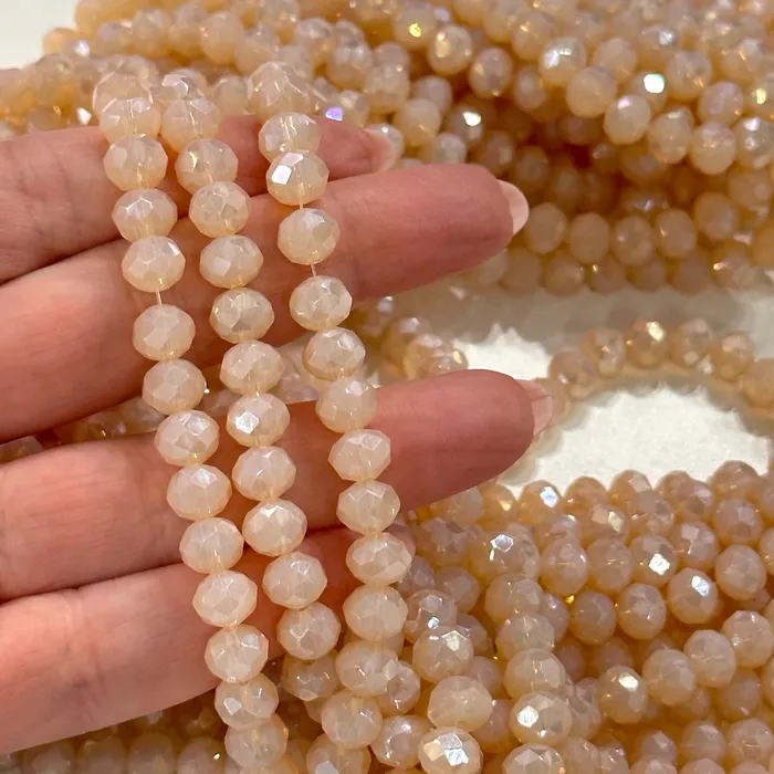 Crystal faceted rondelle 8mm Beads PBC8C86 Peppy Beads Earrings