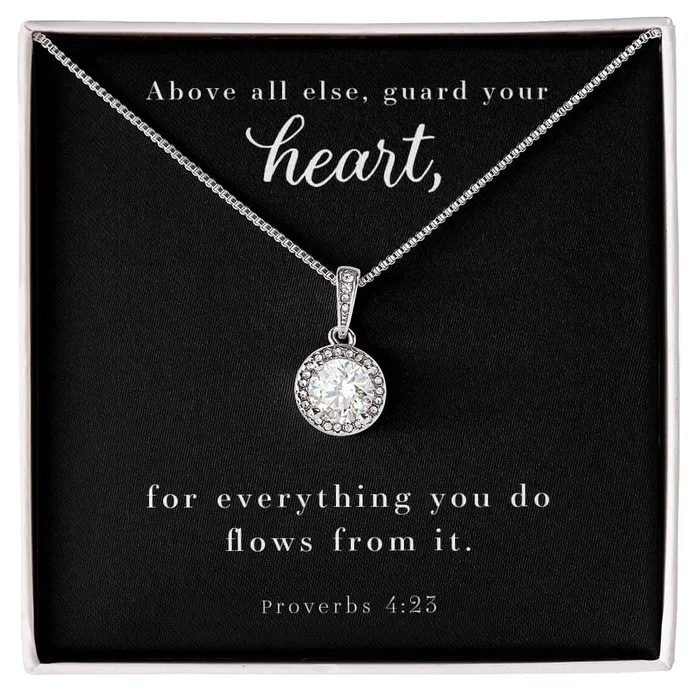 Cushion Cut Cubic Zirconia Crystal Necklace Proverbs 423 ShineOn Fulfillment Necklaces Cushion Cut Cubic Zirconia Crystal Necklace Proverbs 423 ShineOn Fulfillment Necklaces