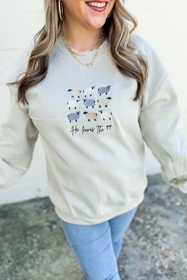 Dash Forward Earrings He Leaves The 99 Sweatshirt Tan