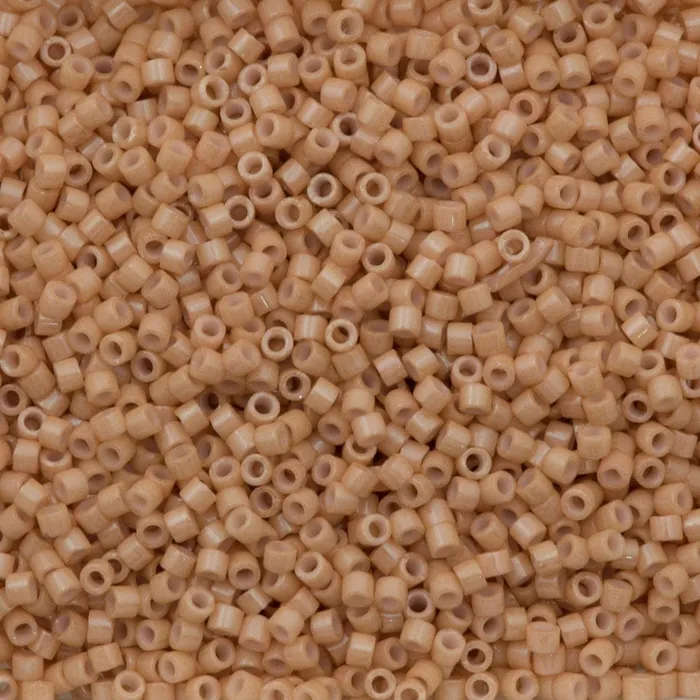 DB0208 Opaque Tan Miyuki Delica 110 Peppy Beads Earrings