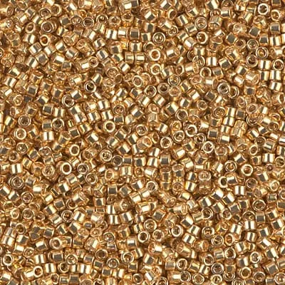 DB0410 Galvanized Yellow Gold Dyed Miyuki Delica 110 Peppy Beads PreStyled Sets DB0410 Galvanized Yellow Gold Dyed Miyuki Delica 110 Peppy Beads PreStyled Sets