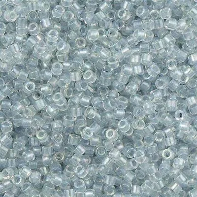 DB1677 Pearl Lined Transparent Pale Grey AB Miyuki Delica 110 Peppy Beads Earrings DB1677 Pearl Lined Transparent Pale Grey AB Miyuki Delica 110 Peppy Beads Earrings