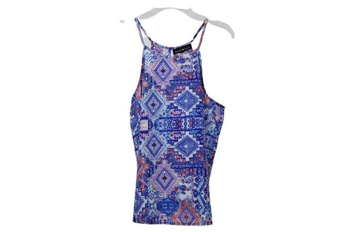 Derek Heart Blue Tank M Derek Heart Rings