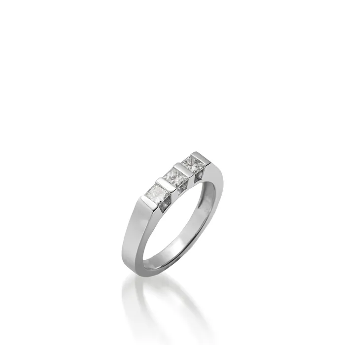 Devotion ThreeStone Diamond Ring John Atencio Rings