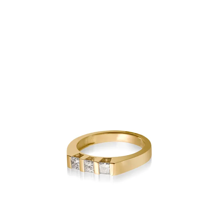 Devotion ThreeStone Diamond Ring John Atencio Rings