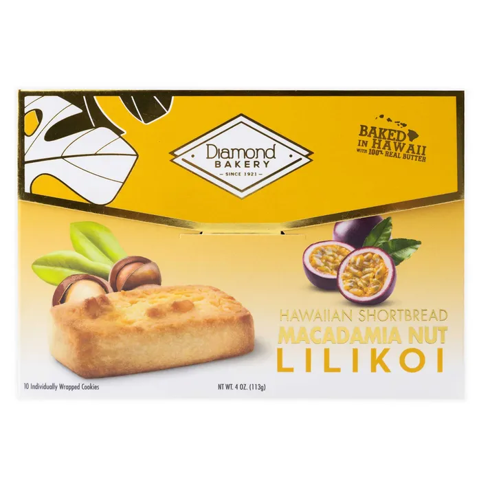 Diamond Bakery Macadamia Lilikoi Shortbread Cookies 4 oz DIAMONDBAKERY Earrings Diamond Bakery Macadamia Lilikoi Shortbread Cookies 4 oz DIAMONDBAKERY Earrings