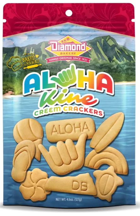 DIAMONDBAKERY Earrings Diamond Head Bakery Aloha Kine Creem Crackers 45 oz