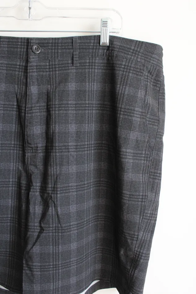 Dockers Dockers Gray Plaid Shorts 40 Earrings