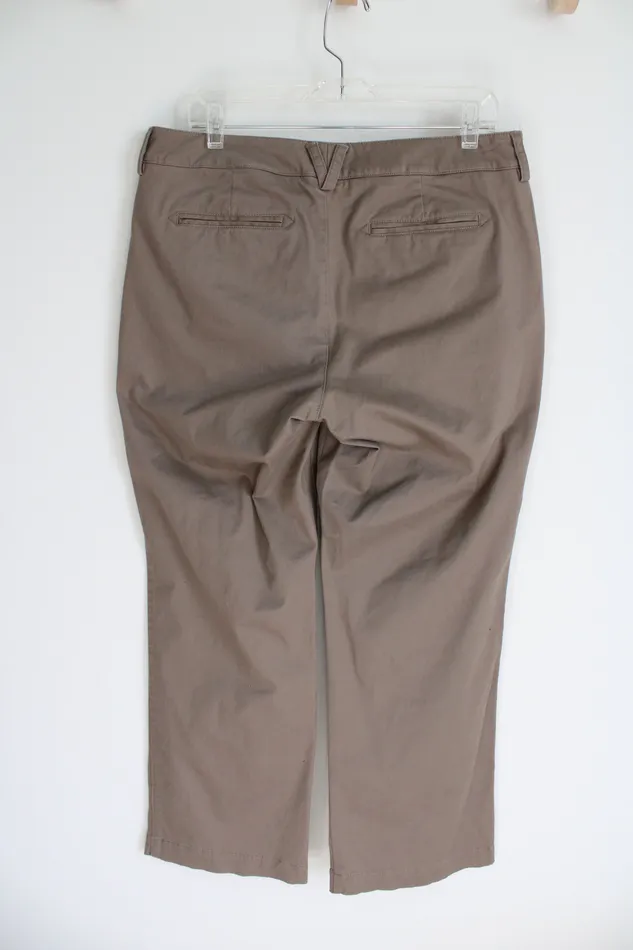 Dockers Earrings Dockers Mid Rise Curvy Brown Pants 12 Short