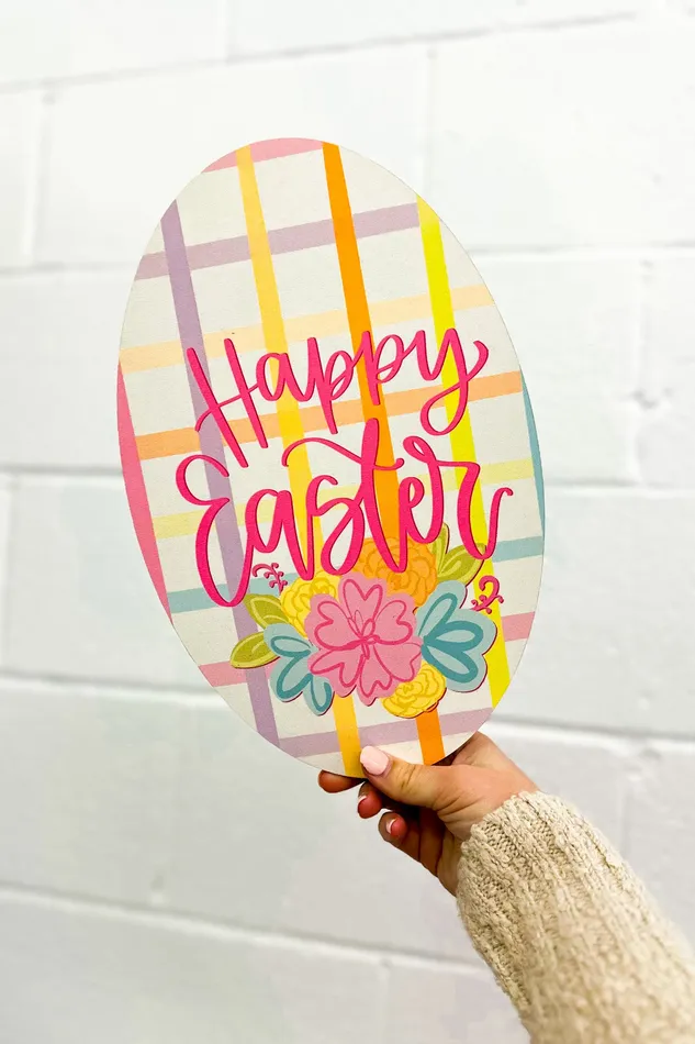 Doodles By Rebekah Patterned Topper Easter Egg Earrings