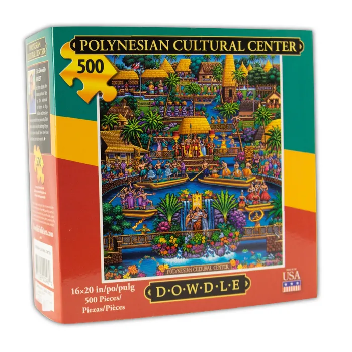 Dowdle Polynesian Cultural Center Jigsaw Puzzle 500 Pieces AMERICANAART Earrings