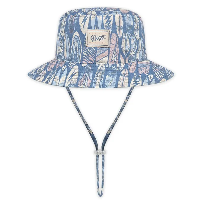 Dozer Boys Bremer Reversible Bucket Hat Teal TANKSTREAM Earrings