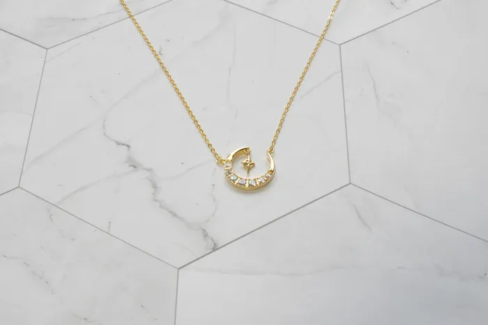 Dreamlandgt Necklaces Gold Moon Necklace