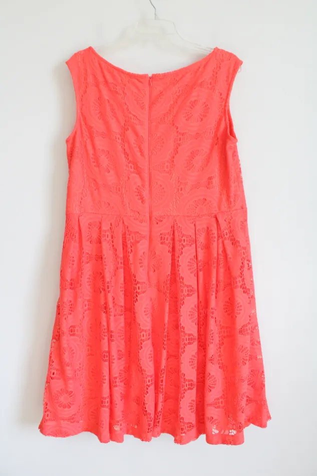 Dressbarn Earrings Dressbarn Orange Lace Dress 16