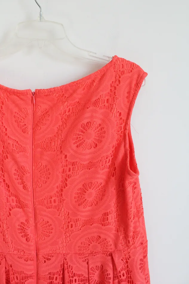 Dressbarn Earrings Dressbarn Orange Lace Dress 16