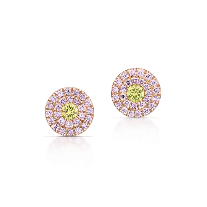 Earrings 114 Carat Fancy Color Diamond Pav Stud Earrings Stephen Silver Fine Jewelry Earrings 114 Carat Fancy Color Diamond Pav Stud Earrings Stephen Silver Fine Jewelry