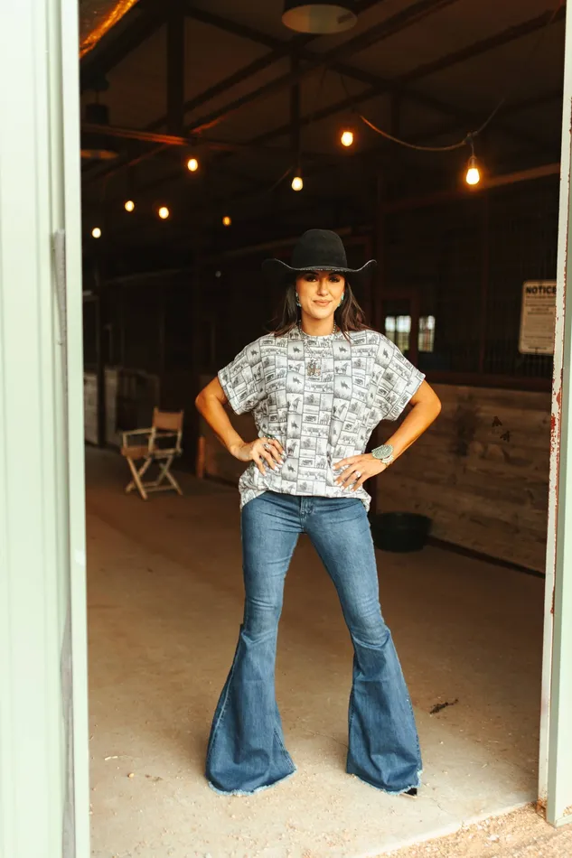 Earrings 2FLY THE HI HORSE OVERSIZED TEE