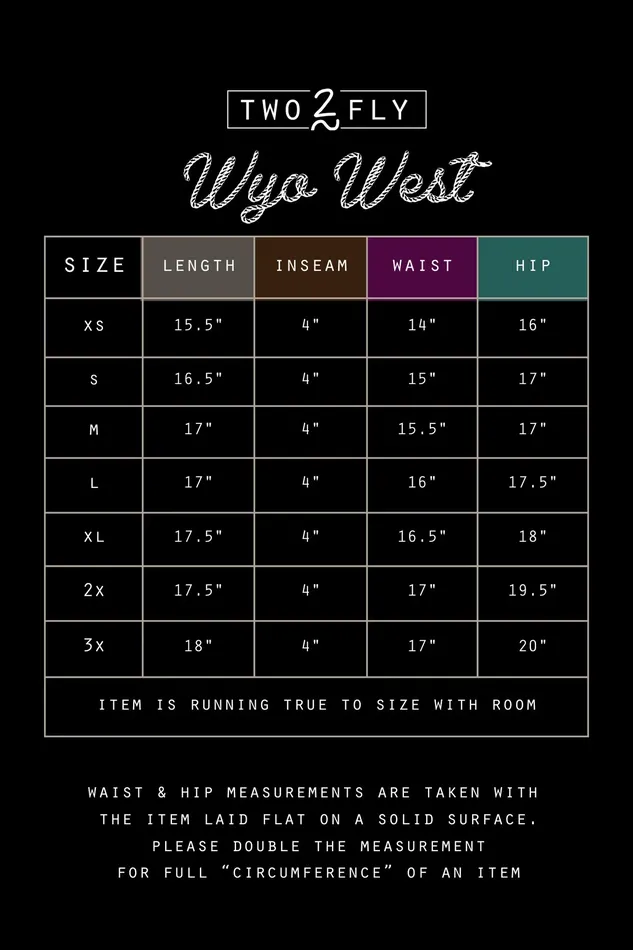 Earrings 2FLY THE WYO WEST SHORTS