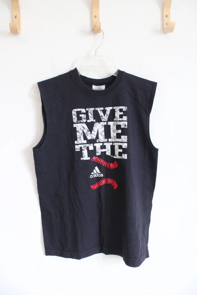 Earrings Adidas Adidas Navy Give Me The Ball Muscle Tank L