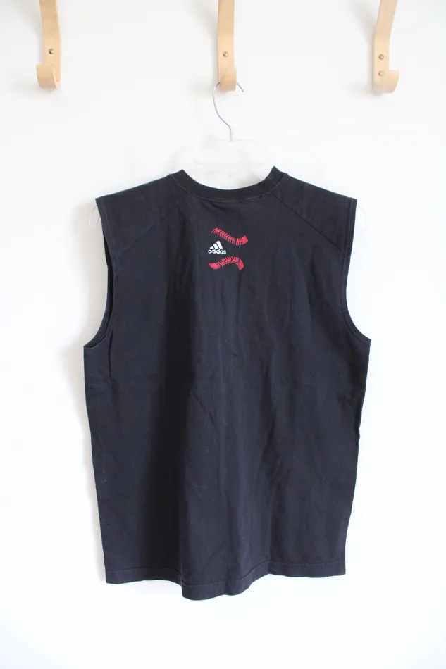 Earrings Adidas Adidas Navy Give Me The Ball Muscle Tank L