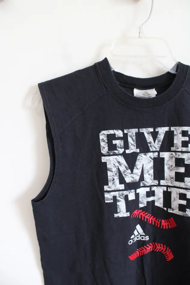 Earrings Adidas Adidas Navy Give Me The Ball Muscle Tank L
