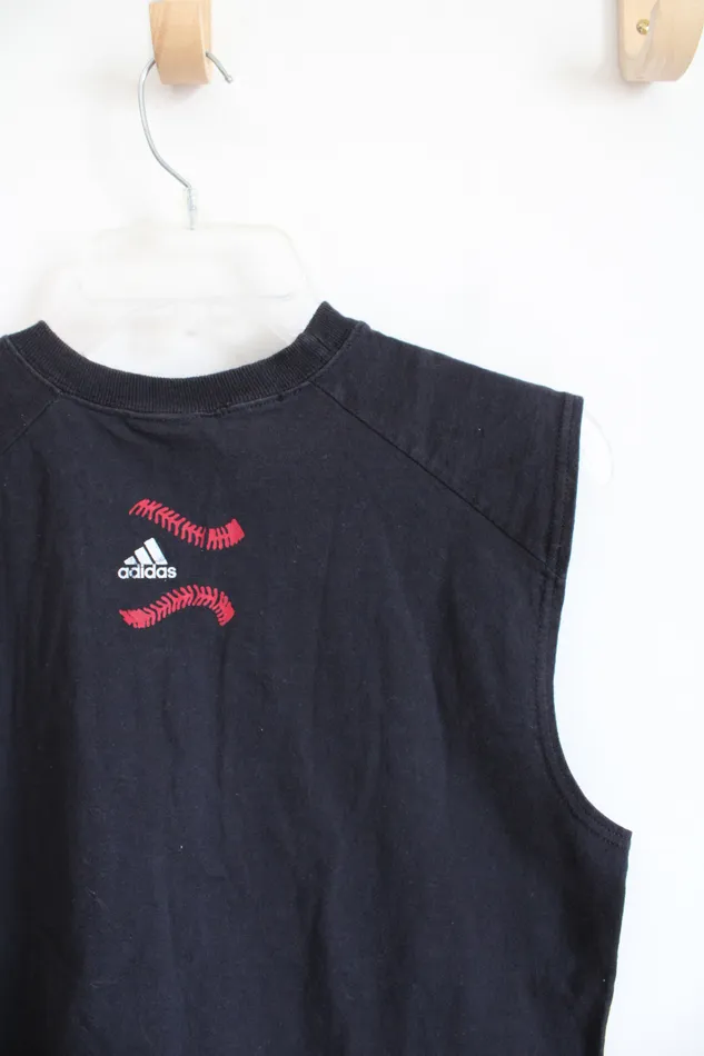 Earrings Adidas Adidas Navy Give Me The Ball Muscle Tank L