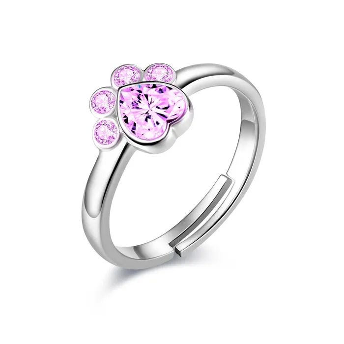 Earrings Anillo de plata y Aretes de plata con dije de Gato y Circonia Gold Shield