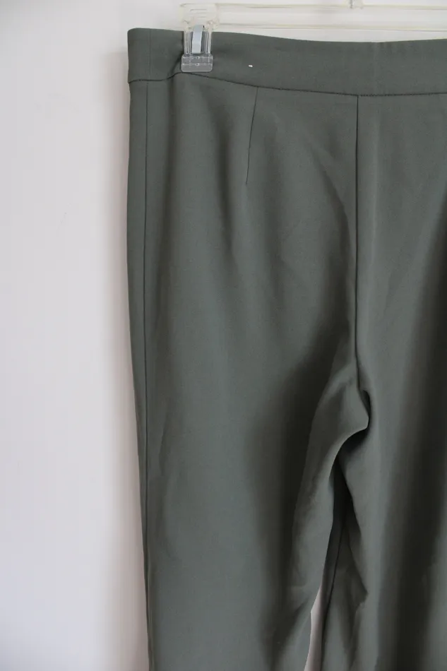 Earrings Ann Taylor LOFT Ann Taylor Sage Green Loose Capri Pants 8 Petite