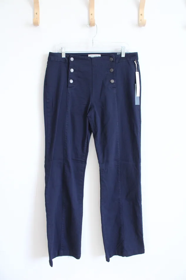 Earrings Artisan NY NEW Artisan NY Double Button Navy Pants 12