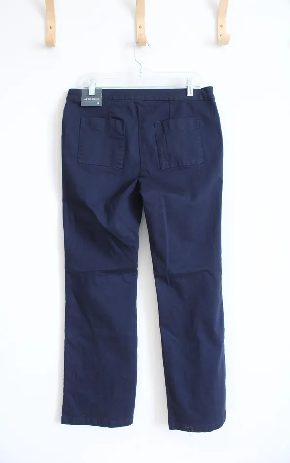 Earrings Artisan NY NEW Artisan NY Double Button Navy Pants 12