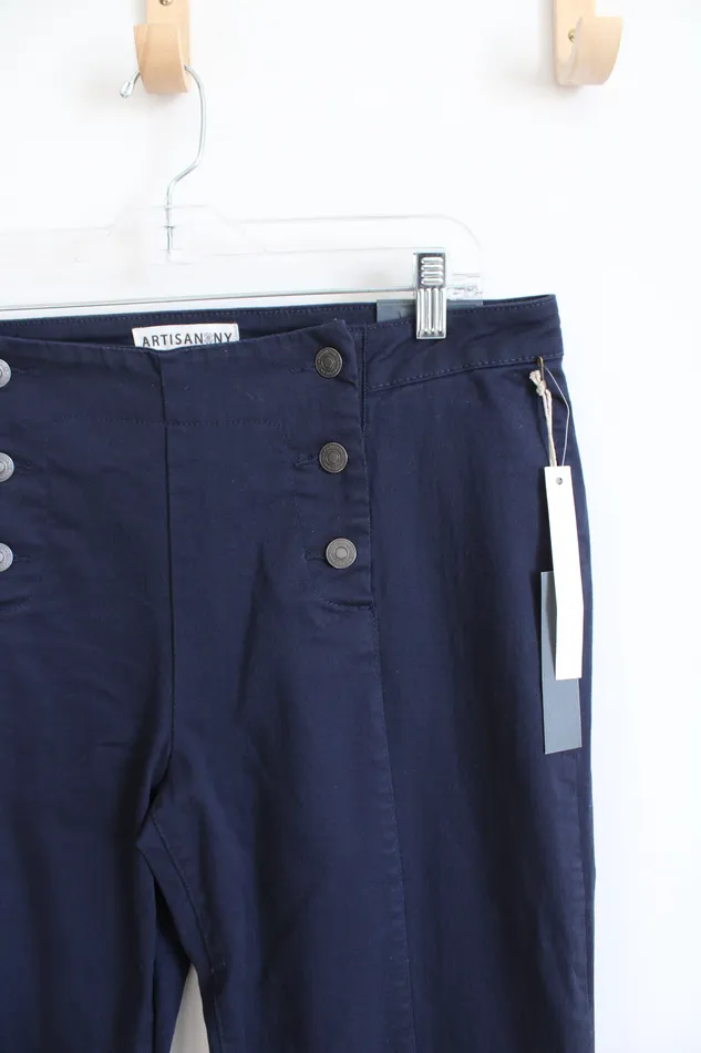 Earrings Artisan NY NEW Artisan NY Double Button Navy Pants 12