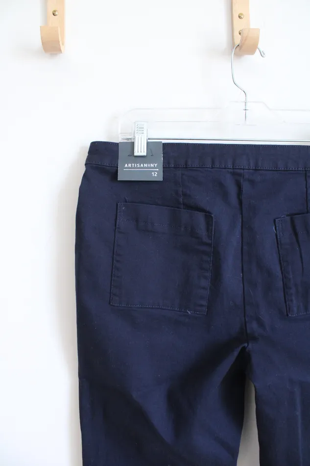 Earrings Artisan NY NEW Artisan NY Double Button Navy Pants 12