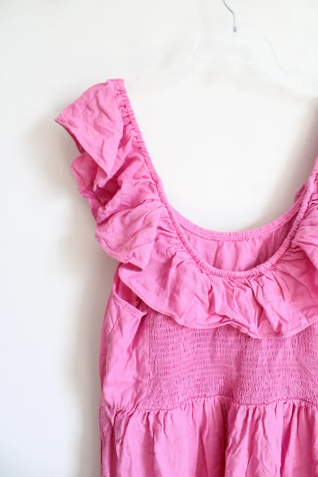Earrings Ava Viv Ava Viv Pink OffTheShoulder Maxi Dress 1X