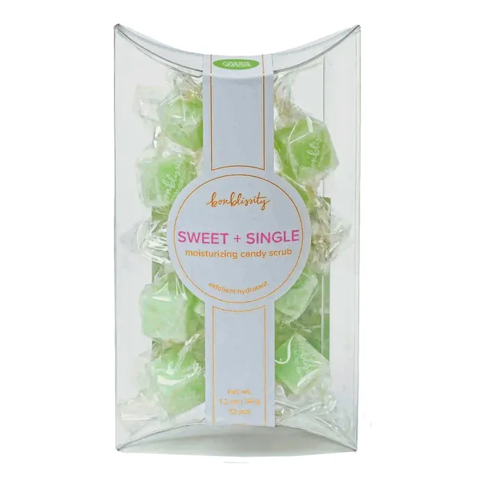 Earrings Bonblissity Sweet Single Lemongrass Candy Scrub 12 Count BONBLISSITY
