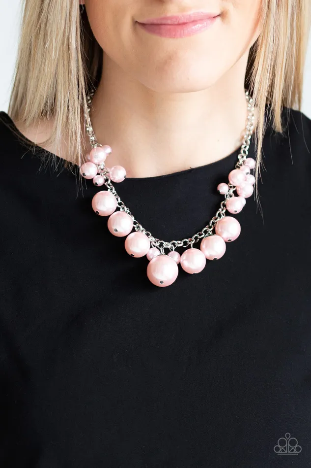 Earrings Broadway Belle Pink Paparazzi Accessories