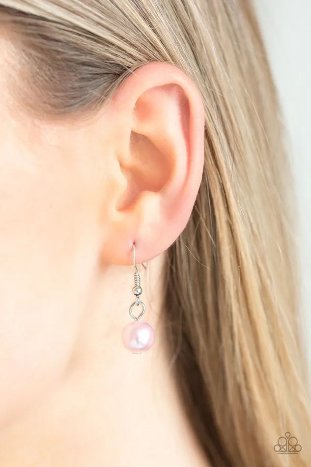 Earrings Broadway Belle Pink Paparazzi Accessories